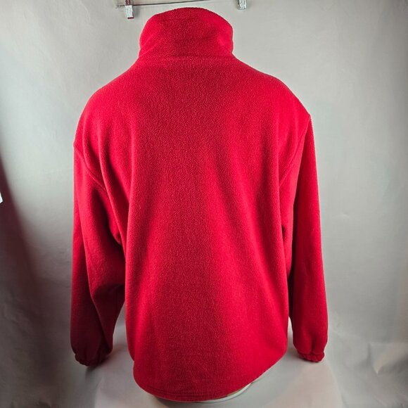 Ohio State Buckeyes Fleece Mens Large Red Reebok Heisman Collection Jacket Zip - Picture 7 of 8